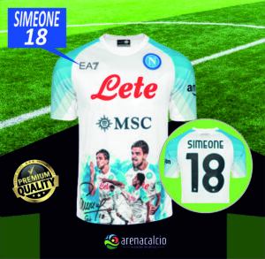 Maglia Napoli FACE GAME 2022-23 SIMEONE 18 Home