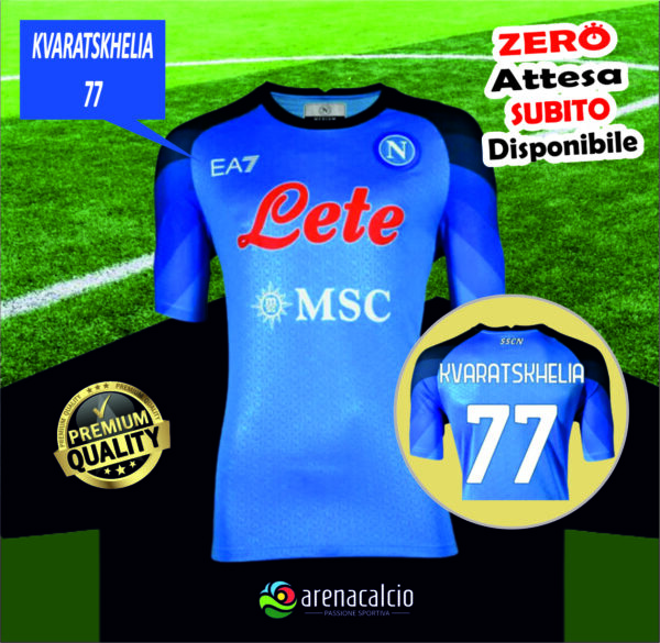 Maglia KVARATSKHELIA 77 Napoli Fun Edition 2022-23